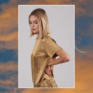 ATM Silk Charmeuse SS Boy Tee Balsa Cracked